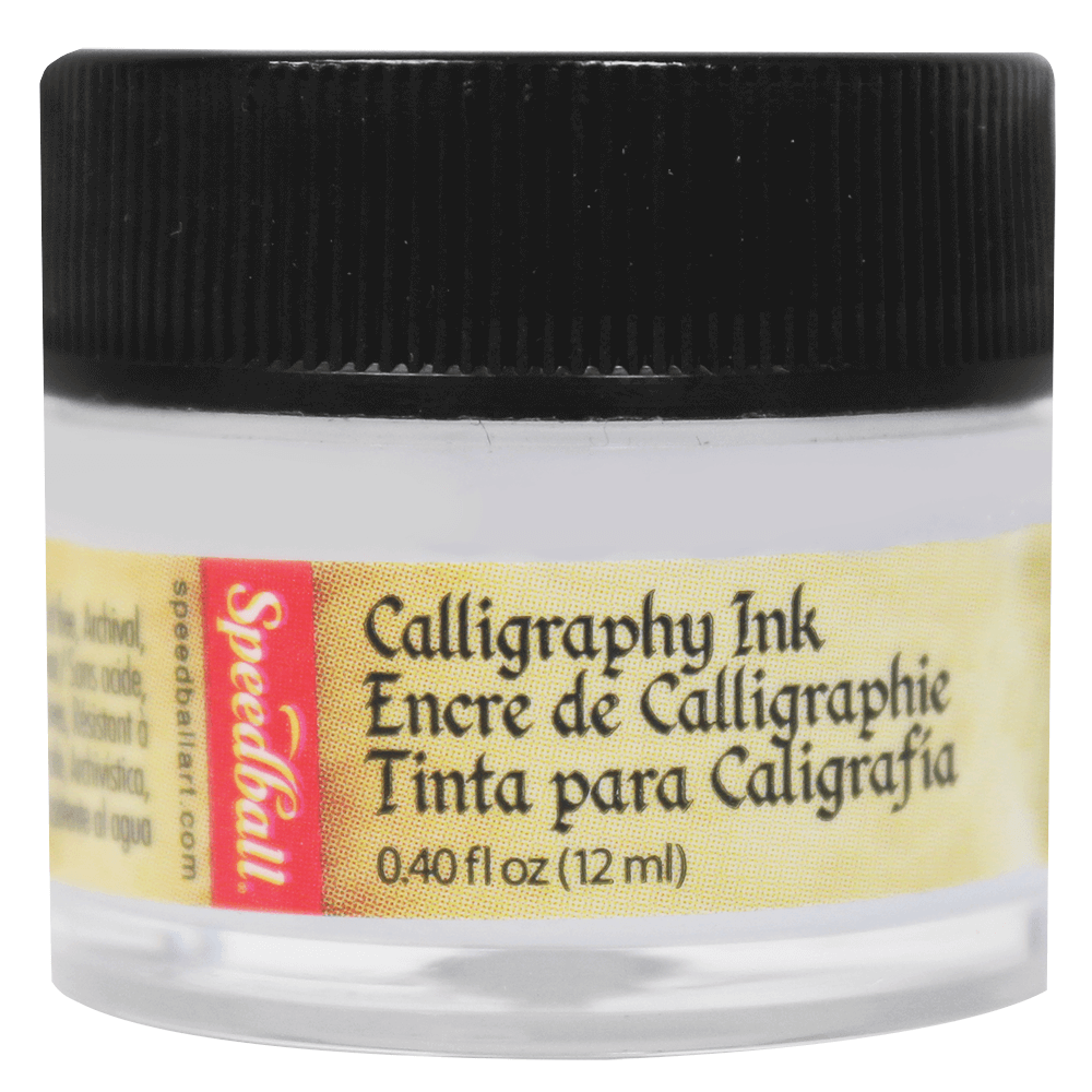 Tinta Para Caligrafia 12ml Speedball 3110 Branca